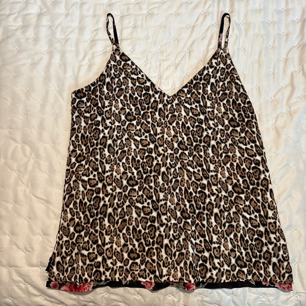 Leopard Print Sleeveless Top